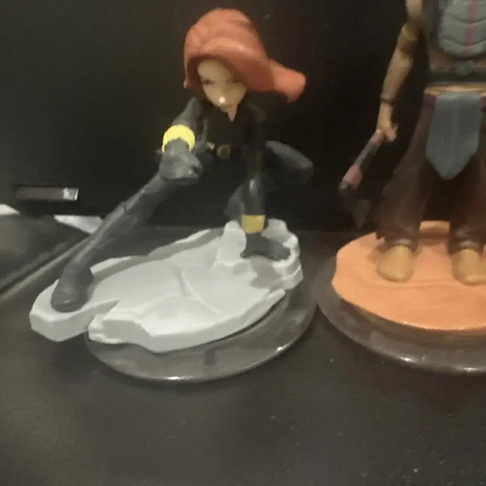Disney Infinity Marvel & Pirates Figure Lot Black Widow Jack Sparrow Toy